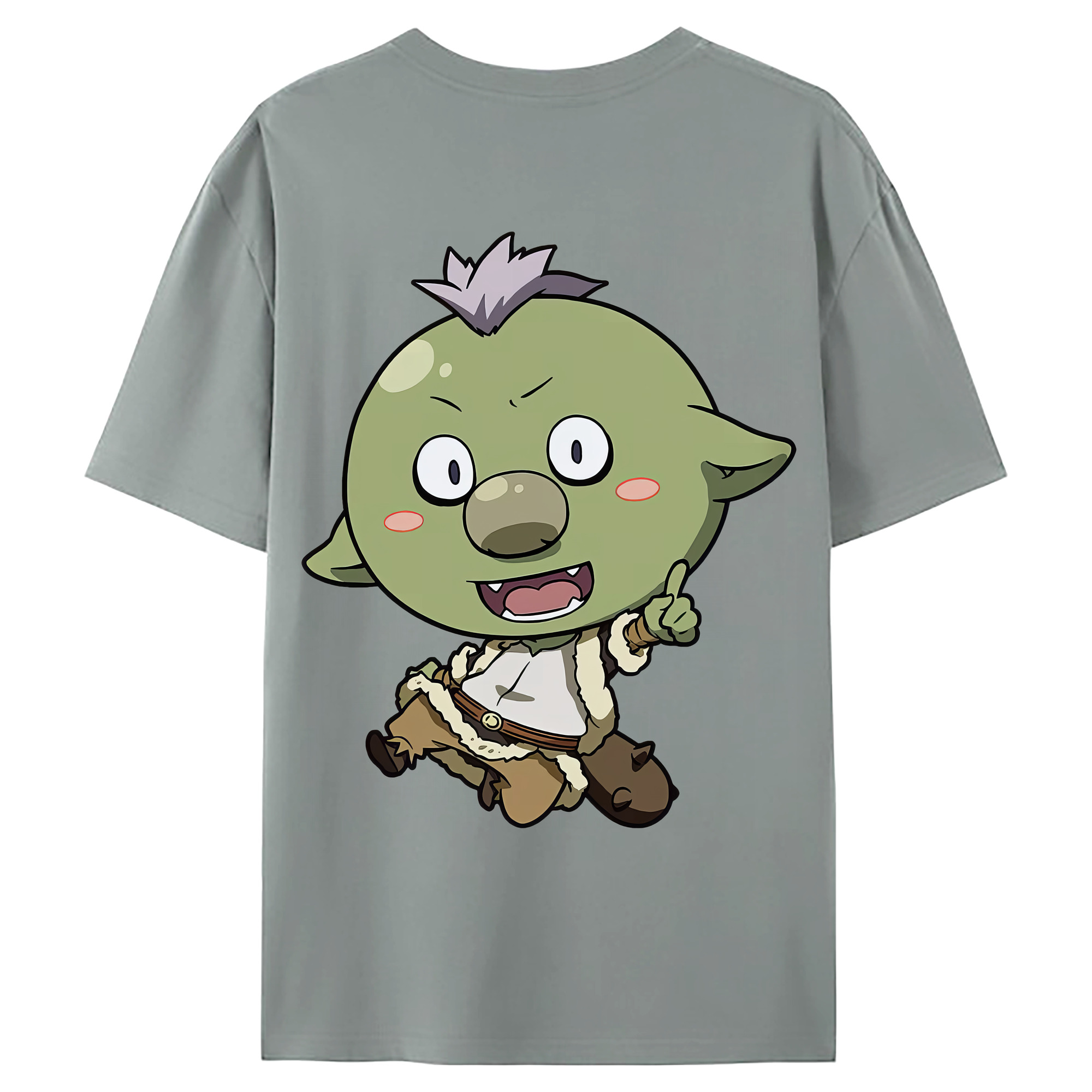 （画像用） 転スラ Regarding Reincarnated to Slime 綿100％ メンズ半袖Tシャツ（バックプリント） 通気性